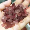 Decorative Figurines 100G Beautiful Natural Red Strawberry Crystal Tumbling Healing Specimen Gem Mineral Home Desktop Aquarium Decoration