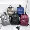 School Bags Casual Female Backpack Fashion Women Bag Rucksack Large Capacity Space Cotton Quilted Plaid Travel Shoulder For Girl 231130