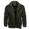 Parkas pour hommes vestes d'hiver à capuche manteau épaissi en peluche automne grand coton tactique vêtements de travail moyens et longs manteaux de bombardier 231129