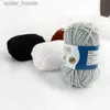 Fil 10pcs Milk Coton Tricotage Fil Coton de coton mélangé Soft Fil pour tricot à main Pull Baby Yarn 500g / Set L231130
