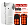 Men's Vests 16 Heating Zones Heated Vest for Men Fleece Jacket USB Power Adjustable Temperature Winter Warm Vest for Outdoor Hiking Camping 231127