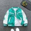 Jacken Herbst Frühling Baseball Grüne Jacke Mantel Kinder Mode Kleidung für Teenager Mädchen Jungen Strickjacke 2 bis 13 Kinder Outwear Bomber 231129