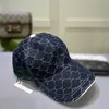 Mode Canvas Summer Hats Mens Designer Ball Caps Luxury Brand Casquette Brown Blue Denim G Baseball Cap Women Casual Sport Bonnet