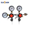 Making Dual Body Co2 Regulator Homebrewing Kegerator Dual Guage 5/16'' Barbed Shuttoff Valve Sepatate Pressure Draft Beer Regulator