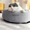 Kattbäddar möbler säng runt vinter varm hund plus sammet sovande dynor levererar husdjur kennel borttagbar matvaiduryd