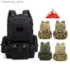 Outdoor Bags Man Backpack Military Tactical Backpack Camping Hiking Sports Entertainment Outdoors 55L Waterproof Dry Bag Survival Backpack Q231130