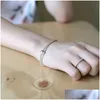 Charms Authentic 925 Sterling Sier Strand Bracelets For Women Gifts 8Mm Beads Elastic Bracelet Fine Jewelry Drop Delivery Findings Com Dh96I