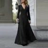 Casual Dresses Elegant Ladies Party Formal Office Lady Clothes Clubwear Bandage Evening Bodycon Women Long Sleeve Dress