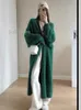 Women's Sweaters Imitation Mink Long Cardigan Women Casual Loose Soft Sweater Gilet Elegant Fall Winter Fluffy Knitwear Jackets Warm Knit 231129