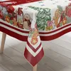 Table Runner Christmas Tablecloth Polyester Rectangle Party Decoration Waterproof Dining Navidad Decorations 2024 231130
