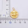 Pendant Necklaces Nidin Simple Design Funny Smile Necklace Jewelry Men Gold Plated Round Collares Chain Neck Personalized Gift Wholesale