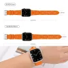 Bracelet en Silicone adapté à Apple Watch 9 8 7 45mm 41mm, bracelet de sport souple et de haute qualité, adapté aux accessoires Ultra 2 49mm