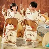 Pigiama Autunno Inverno Neonate Ragazzi Pigiama Morbida coperta Dormiglioni Bambini Simpatico costume da orso Sacco a pelo con cappuccio Tuta calda Taglie forti 231129