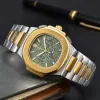 A058 SIX NDLS All Dial Work Sapphir armbandsur Quartz Movmnt Wristwatch 5740 Wrist Watch Dat Mn Lady Fashion Gntlman Watchs Braclt Montr D