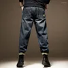 メンズジーンズ2023秋/冬のファッショントレンドレトロワイドレッグカジュアルリラックスした快適な通気性プラスサイズのズボン28-36