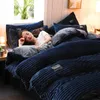 Ensembles de literie couettes de lit doubles couvre-lits couvrent pleine taille king hiver nordique épais velours chaleur couette double reine pour 231129