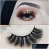 Pestañas postizas de 5 pares pestañas 3D Mink Pestañas Soft Soft espesas G800 Crisscross Alada Natural Long No Fall Off Makeup Al Wholesale La Dhmon