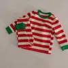 Kleidungssets 8188 Koreanisches Babykleidungsset Herbst und Winter Babymädchen-Hausanzug Baumwolle Weiche Weihnachtskleidung TopPant Zweiteiliges Set 231129