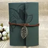 Notepads 1PC Retro Leaf Notebook School Office Stationery Diary Notepad Literature PU Leather Note Book Traveler Journal Planners Gifts 231130