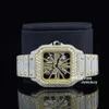 100% Quality Top Branded Iced Out Moissanite Watch Stainless Steel Watch Hip Hop Watch at Lowest Price From Indian Exporter