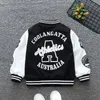 Jacken Herbst Frühling Baseball Grüne Jacke Mantel Kinder Mode Kleidung für Teenager Mädchen Jungen Strickjacke 2 bis 13 Kinder Outwear Bomber 231129