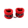 Prodotti per massaggi Manette di peluche Giocattoli sexy con maschera per gli occhi per uomini Donne Bondage sadomaso Fetish Schiavo Gioco di ruolo Restrizioni Flirtare Costumi erotici