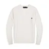 Luxury men's designer sweater casual round long sleeved sweater men's and women's letter embroidered warm white sweater