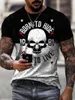 Men's T Shirts 3D Skull Print T-shirt Custom Men's Hip-hop Loose Breathable Short-sleeved 2023 Polyester Material