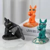 Objets décoratifs Figurines accessoires pour la maison Sculpture de bouledogue support de téléphone portable chambre mignon chien Statue bureau créatif 231129