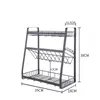 組織3枚のメタルスパイスラックキッチン多機能ストレージと整理ラックラック