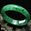 59mm certificado esmeralda verde gelado jadeite pulseira pulseira feita à mão G04225H