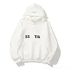 NEW Men hoodie designer hoodies essentialclothing hoodys women clothes pullover sleeveless O-Neck Letter printed green overcoat streetwear white clothe