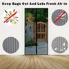 Curtain Striped Mosquito Proof Door No Wearing Magnetic Strip Screen Window Hanging Soft