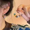 Kolczyki obręcze Fee How Bohemia Dopamina Kolorowe koraliki miedziane plastikowe kropla dla kobiet codzienna biżuteria do noszenia