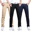 Mens Pants Classic 9 Color Casual Men Spring Summer Business Fashion Comant Stretch Cotton Straigh Jeans Trousers 231129