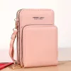 Дизайнерская сумка SJ015 многофункциональная многофункциональная сплошная цветовая мода простая плечо маленькая сумка сенсорная сенсочная сумка по перекрестному телефонам для женщин