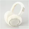 Ear Muffs Warm Plush Earmuffs Imitation päls unisex söt stil ren färg mode vikbar mjuk enkel justerbar vintertillbehör Kaleen CXD2311305-6