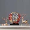 Decorative Objects Figurines Lucky Deer Elk Wealthy Fortune Symbol Animals Feng Shui TV Cabinet Ornaments Living Room Nordic Home Decor Decoration 231130