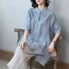 Blouses pour femmes été grande taille broderie irrégulière Blouse col rond demi manches lâche chemise hauts Vintage décontracté femmes vêtements