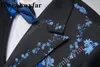 Ternos masculinos Gwenhwyfar Azul Chegada Botões Butões 2 Botões de Botões de Groomsmen Tuxedos de Lapel no noivo Casamento (calças de colete de jaqueta)