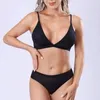 Set sexy da donna Reggiseni senza cuciture Mutandine a vita bassa Reggiseno senza ferretto Comfort Bralette Lingerie Donna Push Up Biancheria intima di seta di ghiaccio 231129