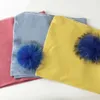 Sjaals geboren pom ball mode suikerspin gekleurde geribbelde deken kinderen kinderen jongens meisjes slapende reisdekensscarves