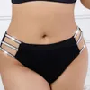 3 stücke Frauen Einfache Plus Größe Slip Mittlere Taille Komfortable Sexy Höschen Drei Sier Band Damen Aushöhlen Baumwolle Gabelung unterhose