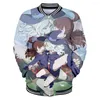 Giacche da uomo WAMNI Giacca da baseball Little Witch Academia Stampa anime Top oversize Abbigliamento Moda unisex Harajuku