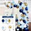 Decorazioni natalizie 72 pezzi Palloncino blu Ghirlanda Arco Benvenuto Baby Shower San Valentino Festa di compleanno Matrimonio 231130