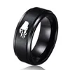 Wedding Rings Free 8MM Black Tungsten Band Mens Tractor Trailer Truck Career For Car Lovers