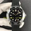 MOVIMIENTO SUPER AUTOMÁTICO RELOJ HOMBRES MAR DE 42 mm Bisel de cerámica de cerámica 300M 007 Pulsera de goma de vidrio de zafiro de edición limitada Vs Factory Cal.8806 VSF Sport Watches