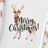 Passende Familienoutfits PatPat Weihnachts-Rentier-Buchstabendruck Langarm-Naia-Pyjama-Sets Schwer entflammbar, weich und bequem 231129