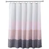 Экологичная длинная розовая занавеска для ванной для ванной комнаты, тканевая подкладка с 12 крючками, 72Wx80H, водонепроницаемая и защищенная от плесени268I