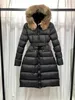 Women's Down Parkas 2023 Nuovo colletto di pelliccia volpe con cappuccio addensato Down Down Duck Duck Down Belt Down Slim Down Giacca